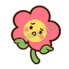 粉花疑惑 - 边框甜甜粉花表情