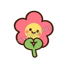 比个心呀 - 边框甜甜粉花表情