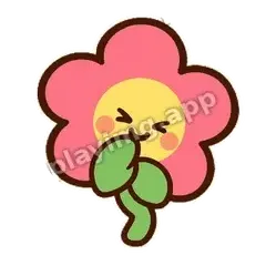 粉花坏笑 - 边框甜甜粉花表情