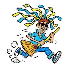 我先溜 - 飘带扫把哥表情