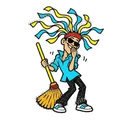 嘿嘿嘿 - 飘带扫把哥表情