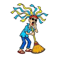 困死了 - 飘带扫把哥表情