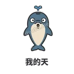 我的天 - 喷水小海豚表情