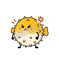 气成河豚 - 海鲜谐音梗表情