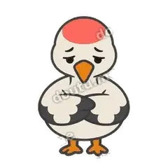 乖巧 - 利落小白鹤表情