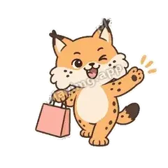 逛街吗 - 机警小猞猁明亮版表情
