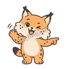 老地方见 - 机警小猞猁明亮版表情