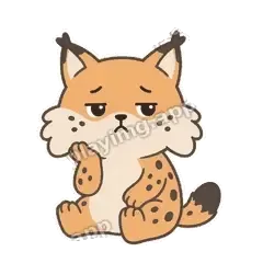 好无聊 - 机警小猞猁明亮版表情