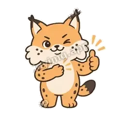 兄弟挺你 - 机警小猞猁明亮版表情