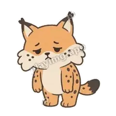 不想动 - 机警小猞猁明亮版表情