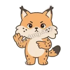 等一下 - 机警小猞猁明亮版表情