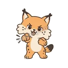 你找抽啊 - 机警小猞猁明亮版表情