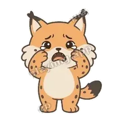 呜呜呜 - 机警小猞猁明亮版表情