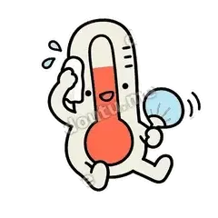 歇会儿 - 冷热温度计表情