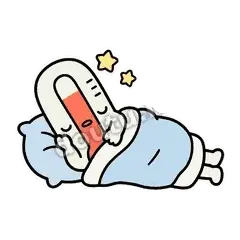睡了 - 冷热温度计表情