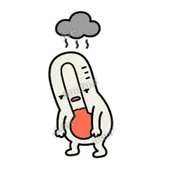 没精神 - 冷热温度计表情