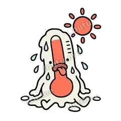 热化了 - 冷热温度计表情