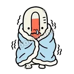 冻成狗 - 冷热温度计表情