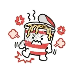 开心 - 熬夜泡面表情