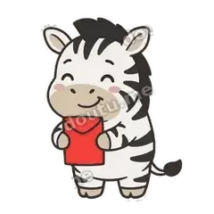 谢谢老板 - 灵动小斑马明亮版表情