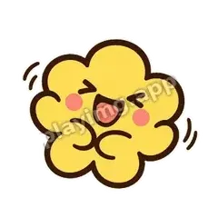 黄花大笑 - 边框元气黄花表情