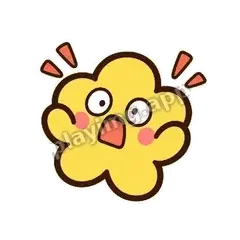 黄花震惊 - 边框元气黄花表情