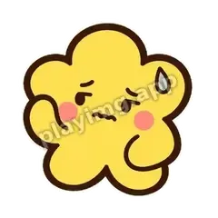 黄花尴尬 - 边框元气黄花表情
