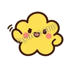 小问题啦 - 边框元气黄花表情