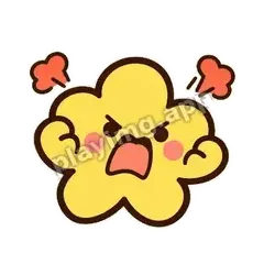 黄花愤怒 - 边框元气黄花表情