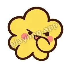 黄花坏笑 - 边框元气黄花表情