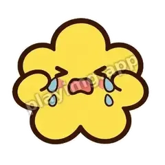 黄花哭泣 - 边框元气黄花表情