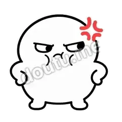 气成河豚 - 白团子表情