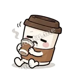 喝了更困 - 小咖啡杯表情