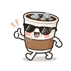 冰美式走起 - 小咖啡杯表情