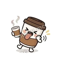 烫嘴 - 小咖啡杯表情