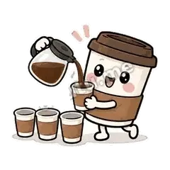 续杯自由 - 小咖啡杯表情