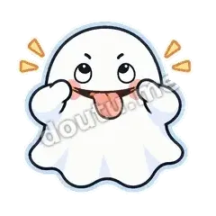 做鬼脸 - 小幽灵第二弹表情