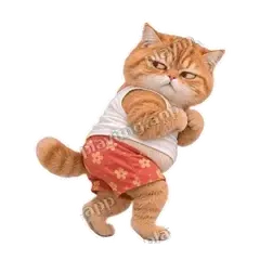 我先溜 - 拽拽橘猫表情