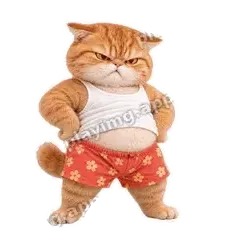有被气到 - 拽拽橘猫表情