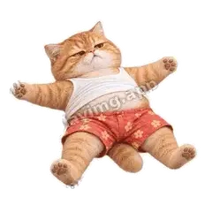 我躺了 - 拽拽橘猫表情