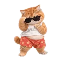 装不下了 - 拽拽橘猫表情