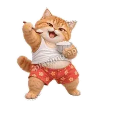 开饭了 - 拽拽橘猫表情