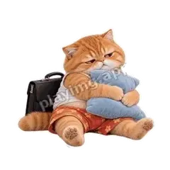 不想上班 - 拽拽橘猫表情