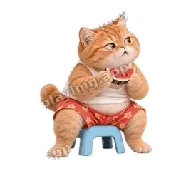 吃瓜中 - 拽拽橘猫表情