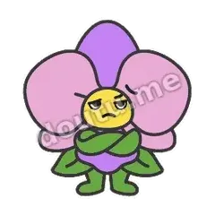 不信 - 傲气小兰花表情