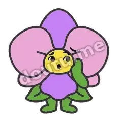 啊？ - 傲气小兰花表情