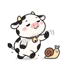 慢慢来 - 小奶牛表情