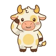收到 - 奶黄小萌牛表情