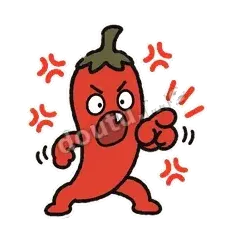 瞪眼 - 暴躁小辣椒表情