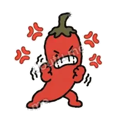 忍无可忍 - 暴躁小辣椒表情
